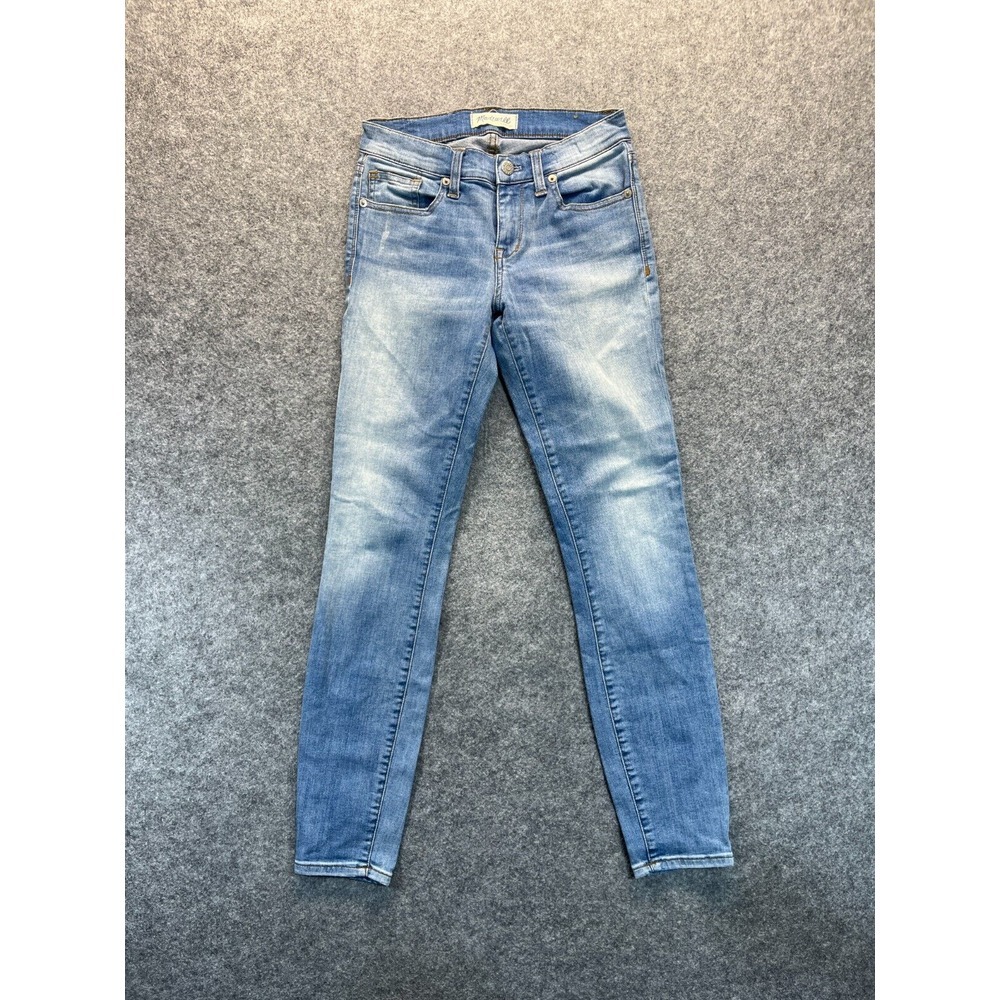 Madewell Jeans Women's 25 Skinny Skinny Light Blue Mid Rise Stretch‎ Denim